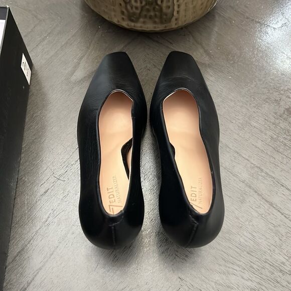 NATURALIZER SEDONA LEATHER SQUARE TOE PUMPS - Picture 9 of 10